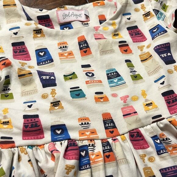 GIRL August Little Artist Swingy Dress, size 8 - Picture 2 of 10